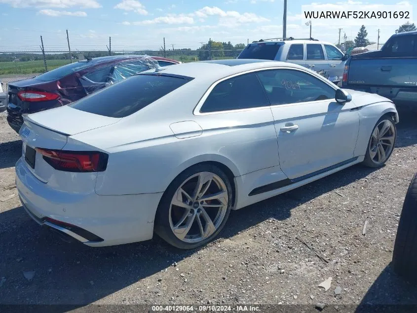 WUARWAF52KA901692 2019 Audi Rs 5 2.9T