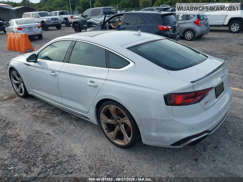 WUABWCF54KA900251 2019 Audi Rs 5 2.9T