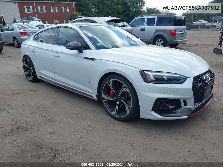 2019 Audi Rs 5 2.9T VIN: WUABWCF55KA907502 Lot: 40218206