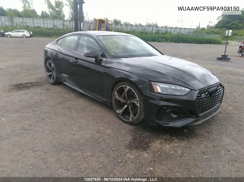 2023 Audi Rs5 VIN: WUAAWCF59PA903150 Lot: 12027930