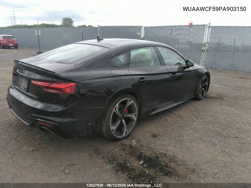 2023 Audi Rs5 VIN: WUAAWCF59PA903150 Lot: 12027930