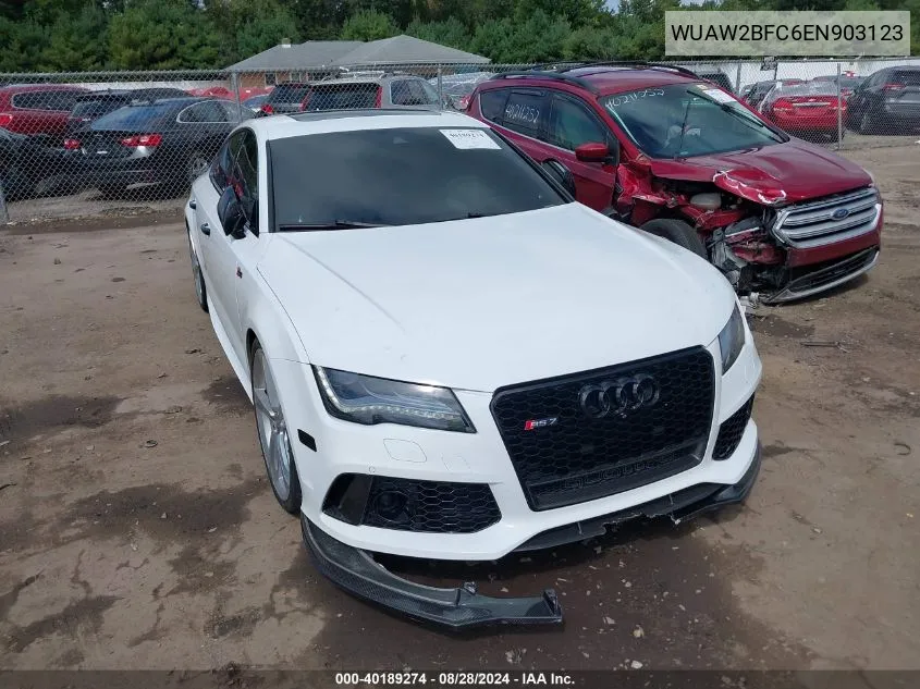 WUAW2BFC6EN903123 2014 Audi Rs 7 4.0T Prestige