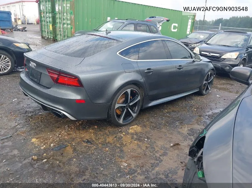 WUAW2AFC9GN903548 2016 Audi Rs 7 4.0T Prestige