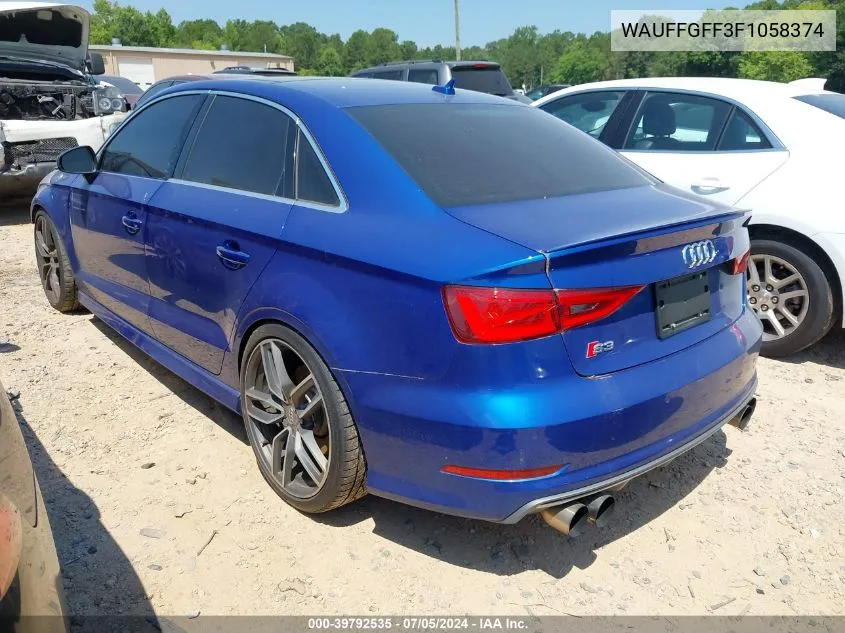 WAUFFGFF3F1058374 2015 Audi S3 2.0T Premium Plus