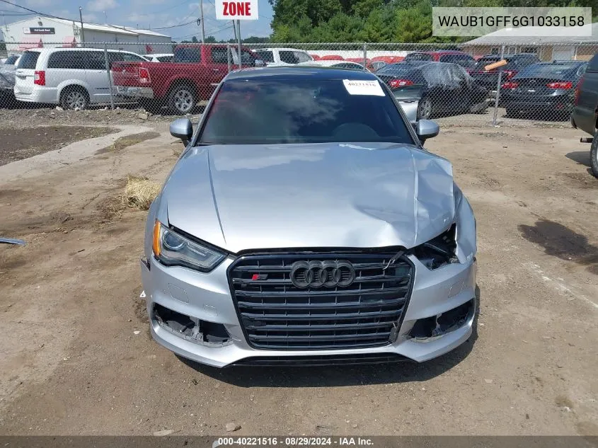 WAUB1GFF6G1033158 2016 Audi S3 2.0T Premium Plus