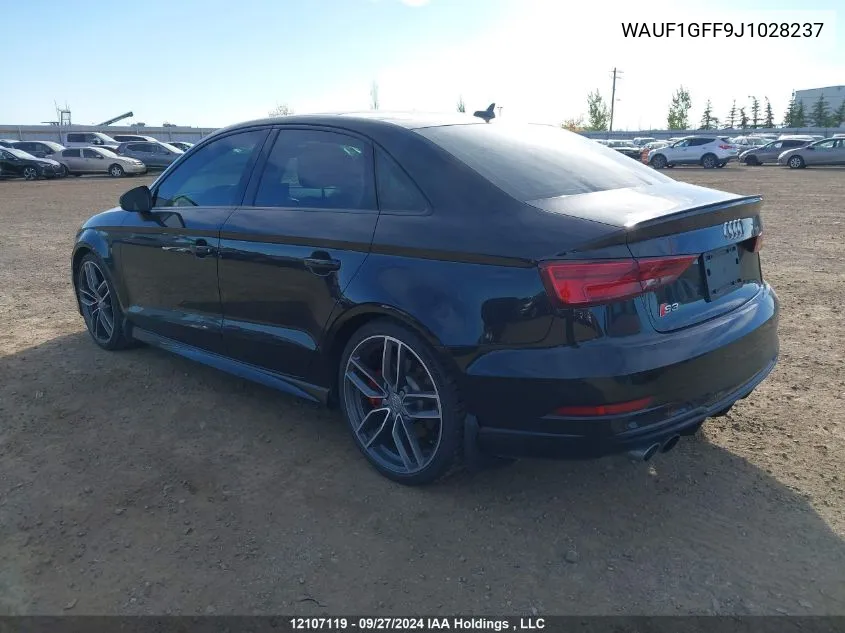 WAUF1GFF9J1028237 2018 Audi S3 Sedan