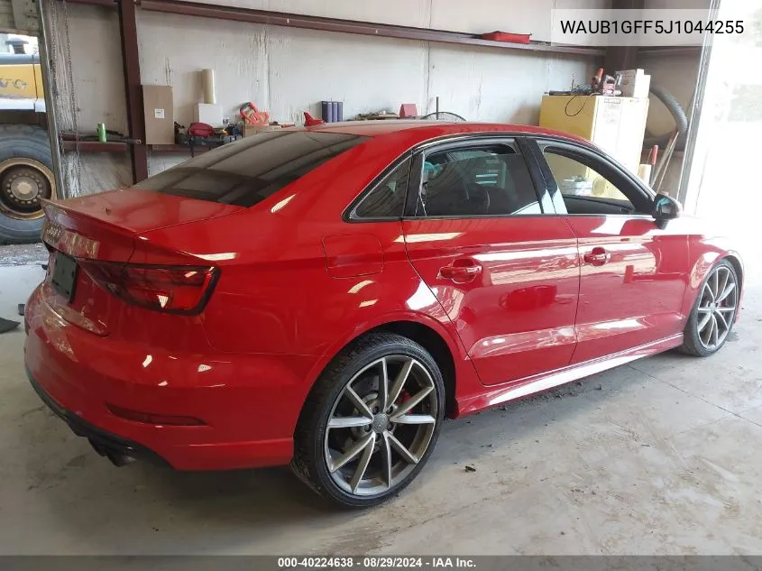 WAUB1GFF5J1044255 2018 Audi S3 2.0T Premium Plus/2.0T Tech Premium Plus