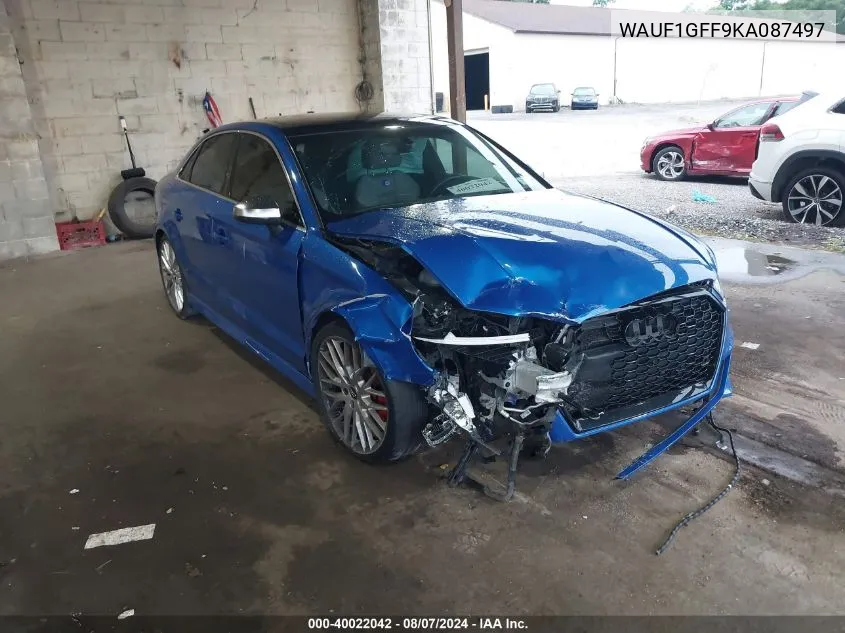 WAUF1GFF9KA087497 2019 Audi S3 2.0T Premium Plus