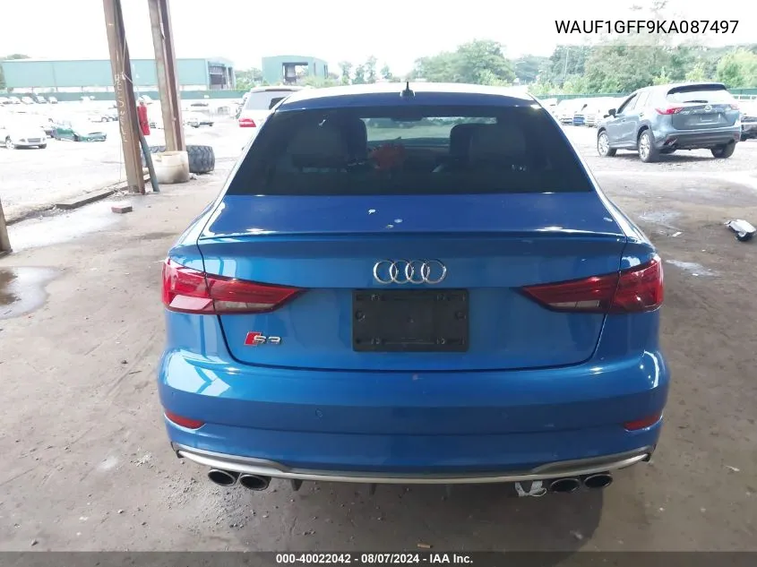 WAUF1GFF9KA087497 2019 Audi S3 2.0T Premium Plus