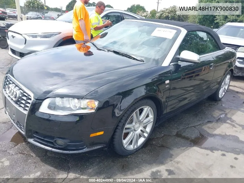 WUARL48H17K900830 2007 Audi S4