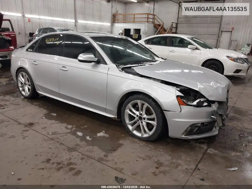 WAUBGAFL4AA135535 2010 Audi S4 3.0 Premium Plus