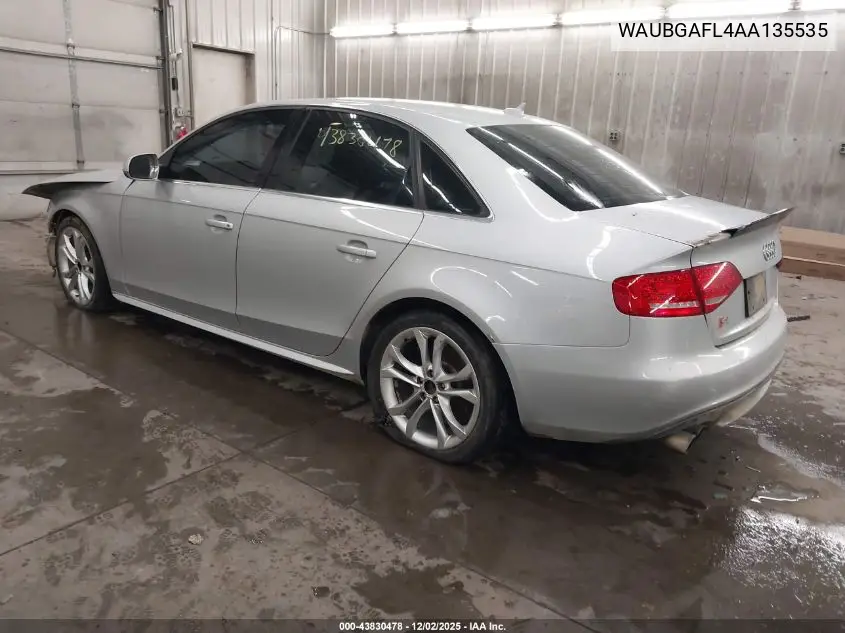WAUBGAFL4AA135535 2010 Audi S4 3.0 Premium Plus