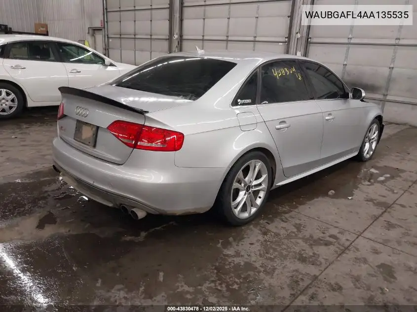 WAUBGAFL4AA135535 2010 Audi S4 3.0 Premium Plus