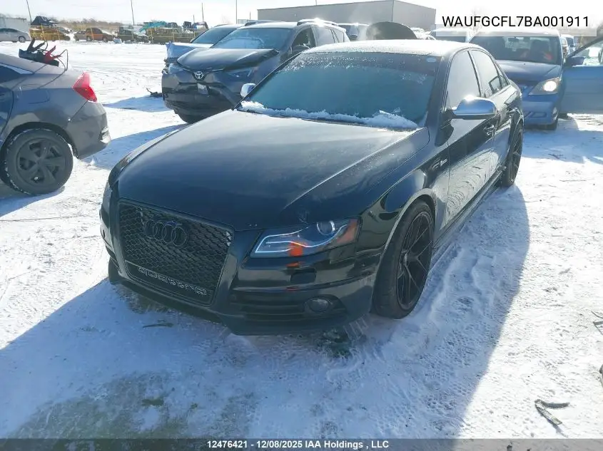 WAUFGCFL7BA001911 2011 Audi S4 3.0 Premium