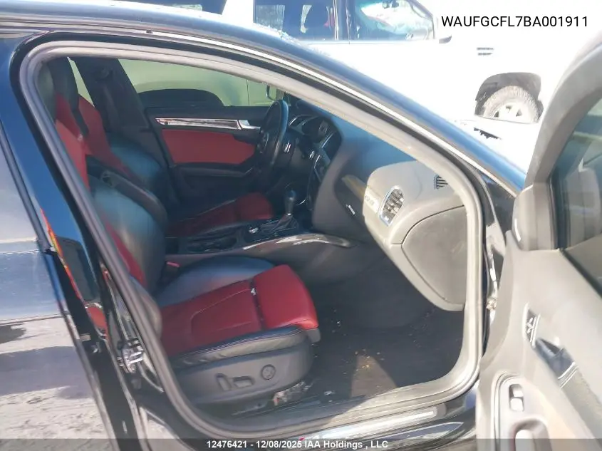WAUFGCFL7BA001911 2011 Audi S4 3.0 Premium