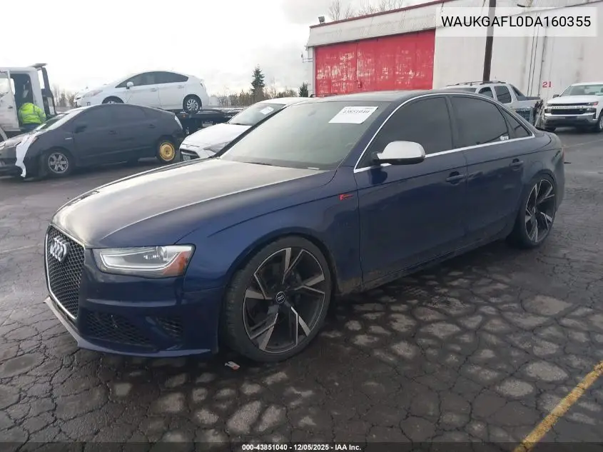 WAUKGAFL0DA160355 2013 Audi S4 3.0T Premium Plus