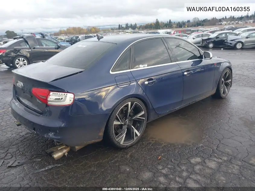 WAUKGAFL0DA160355 2013 Audi S4 3.0T Premium Plus