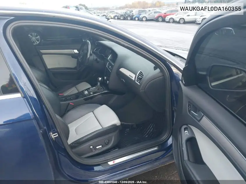 WAUKGAFL0DA160355 2013 Audi S4 3.0T Premium Plus