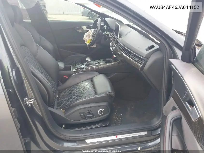 2018 Audi S4 3.0T Premium Plus VIN: WAUB4AF46JA014152 Lot: 44407293