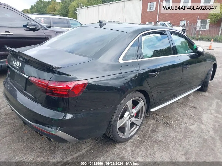 WAUB4AF48LA028847 2020 Audi S4 Premium Plus Tfsi Quattro Tiptronic