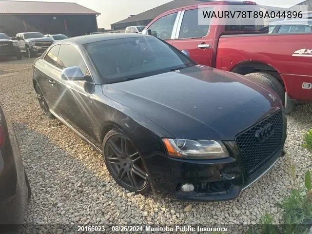 2009 Audi S5 4.2 Quattro VIN: WAURV78T89A044896 Lot: 20166023