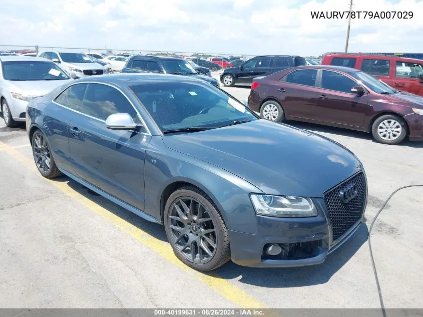 2009 Audi S5 4.2L VIN: WAURV78T79A007029 Lot: 40199631