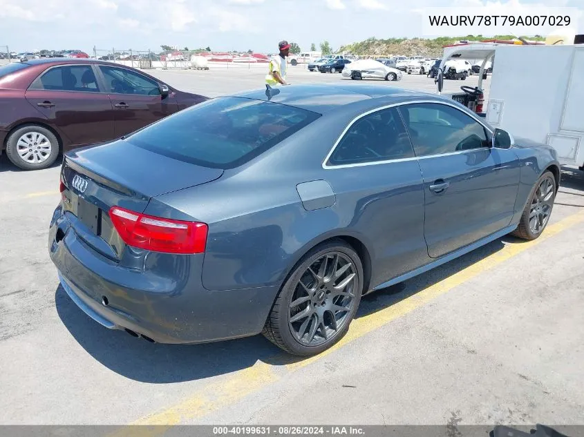 2009 Audi S5 4.2L VIN: WAURV78T79A007029 Lot: 40199631