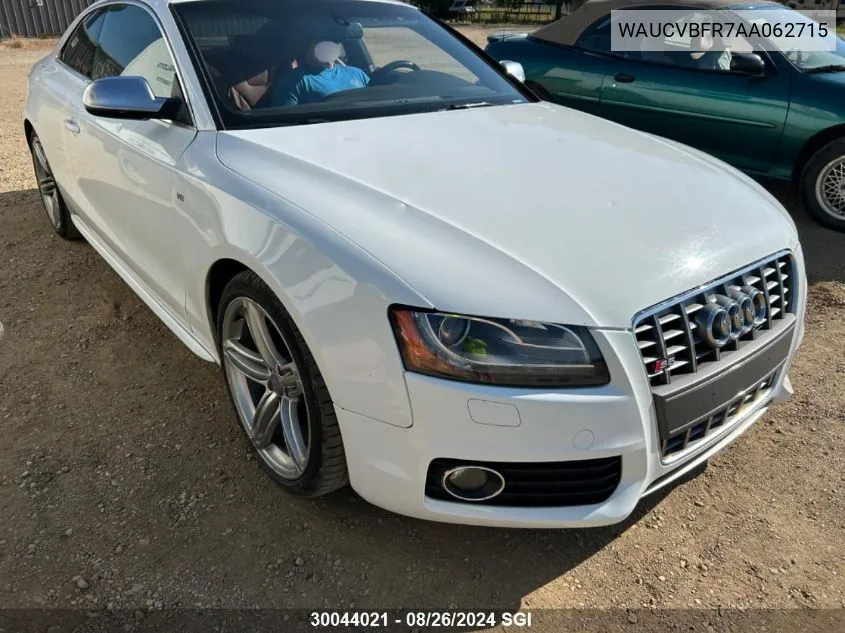 2010 Audi S5 Premium Plus VIN: WAUCVBFR7AA062715 Lot: 30044021