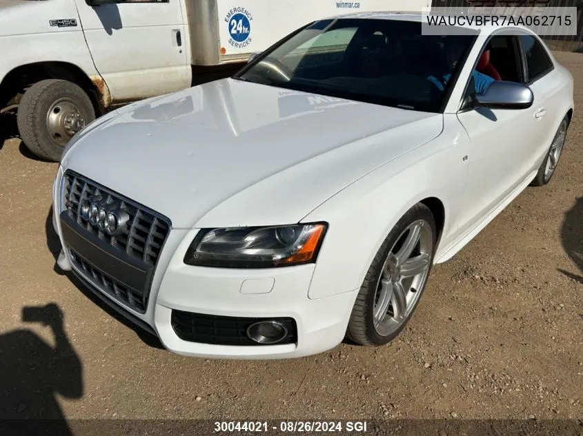 2010 Audi S5 Premium Plus VIN: WAUCVBFR7AA062715 Lot: 30044021