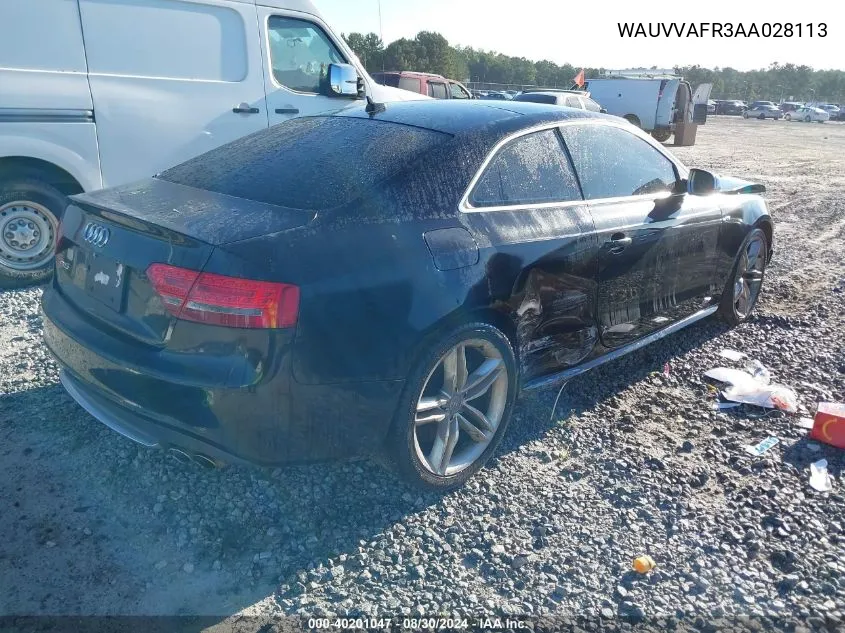 WAUVVAFR3AA028113 2010 Audi S5 4.2 Premium Plus