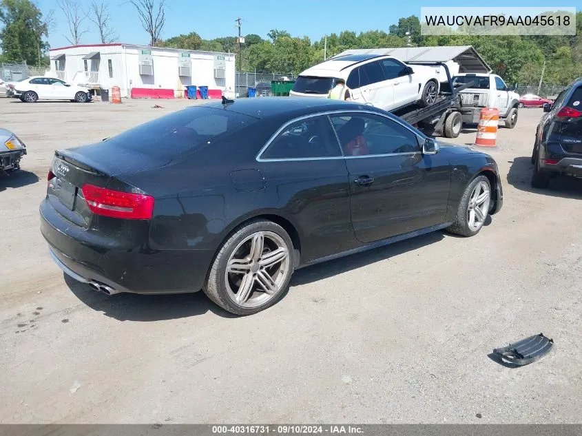 2010 Audi S5 4.2 Premium Plus VIN: WAUCVAFR9AA045618 Lot: 40316731