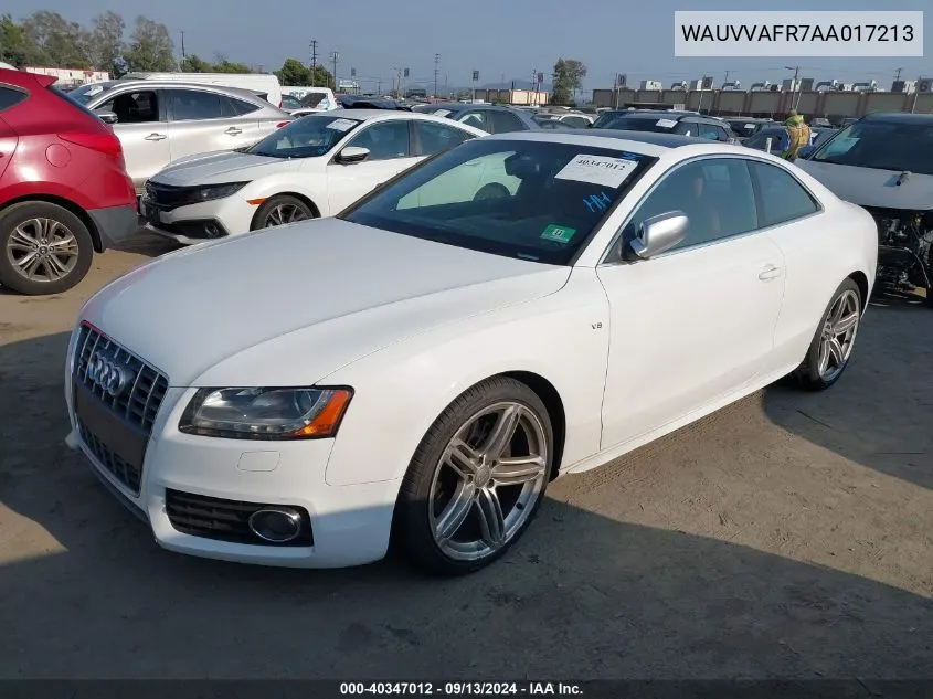 WAUVVAFR7AA017213 2010 Audi S5 4.2 Premium Plus