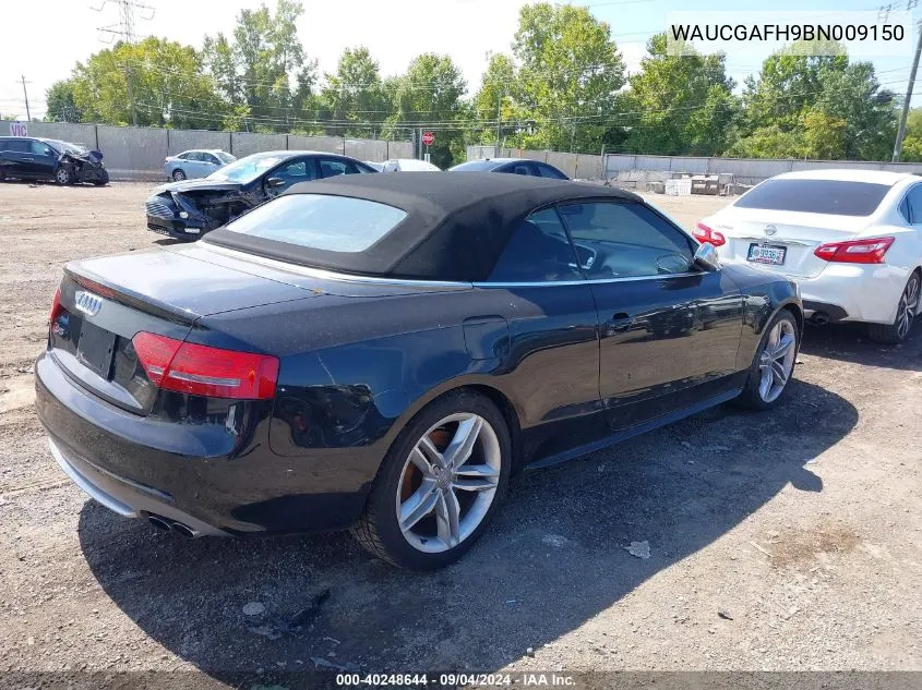 WAUCGAFH9BN009150 2011 Audi S5 3.0 Premium Plus