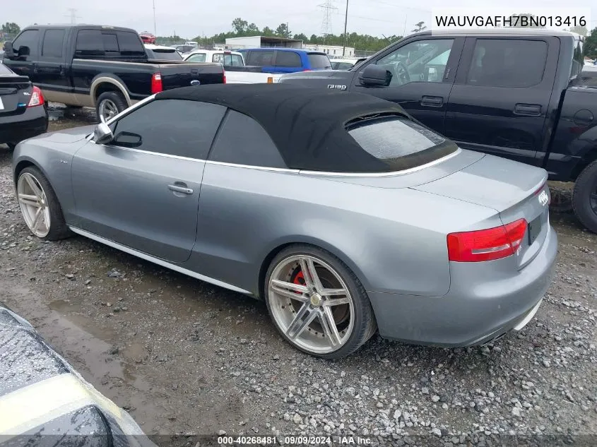 WAUVGAFH7BN013416 2011 Audi S5 3.0 Premium Plus