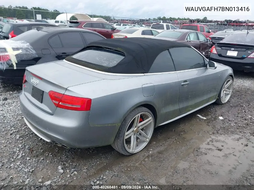 WAUVGAFH7BN013416 2011 Audi S5 3.0 Premium Plus