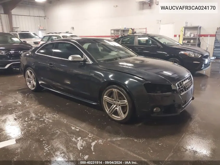 WAUCVAFR3CA024170 2012 Audi S5 4.2 Premium Plus