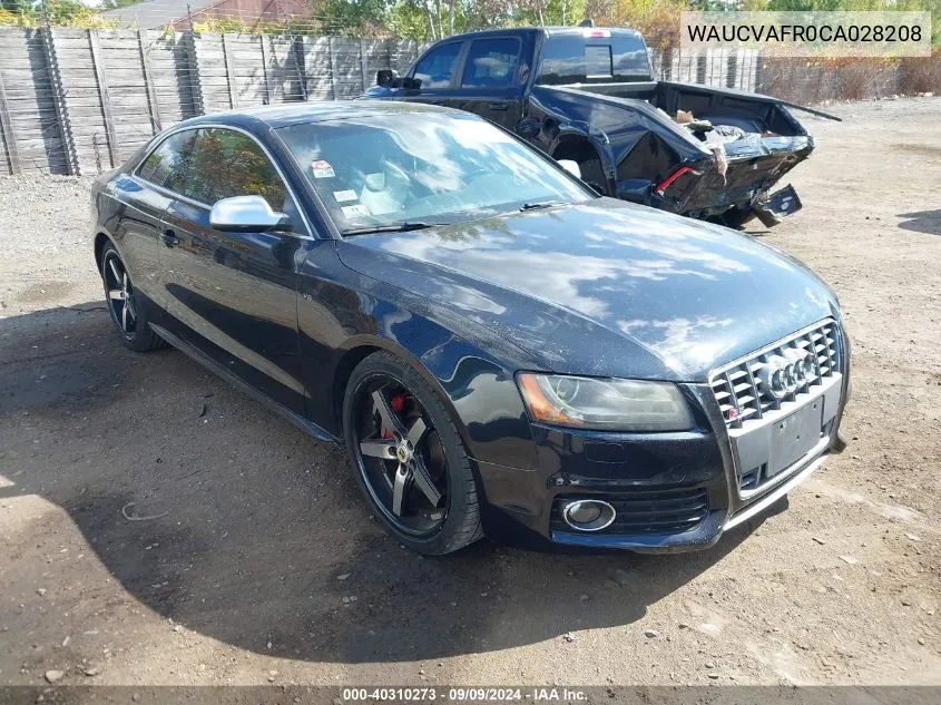 WAUCVAFR0CA028208 2012 Audi S5 4.2 Premium Plus