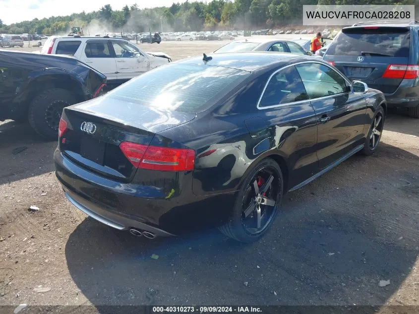 WAUCVAFR0CA028208 2012 Audi S5 4.2 Premium Plus