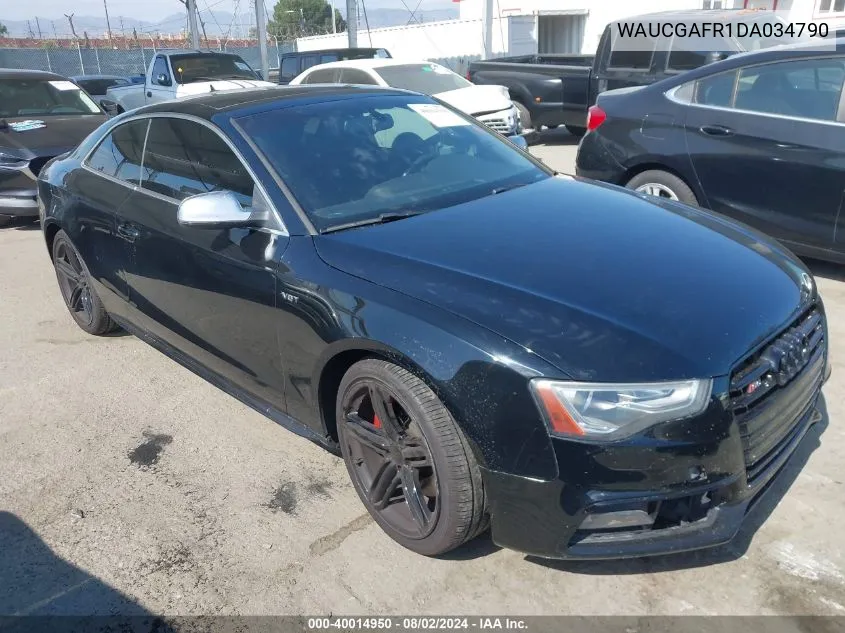 2013 Audi S5 3.0T Premium Plus VIN: WAUCGAFR1DA034790 Lot: 40014950