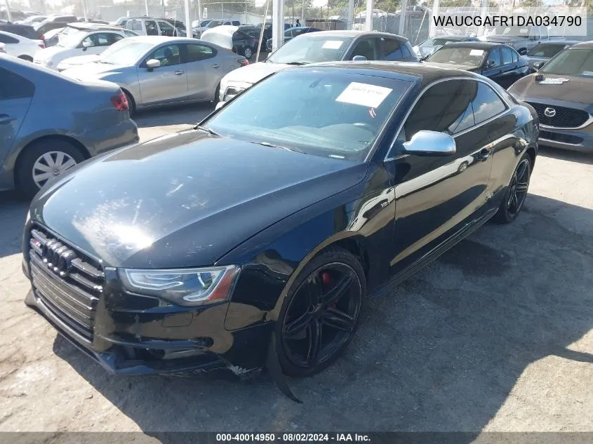 2013 Audi S5 3.0T Premium Plus VIN: WAUCGAFR1DA034790 Lot: 40014950