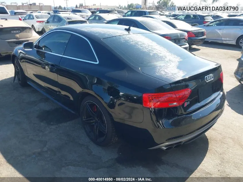 2013 Audi S5 3.0T Premium Plus VIN: WAUCGAFR1DA034790 Lot: 40014950