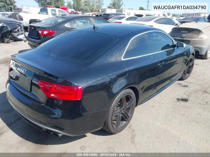 2013 Audi S5 3.0T Premium Plus VIN: WAUCGAFR1DA034790 Lot: 40014950