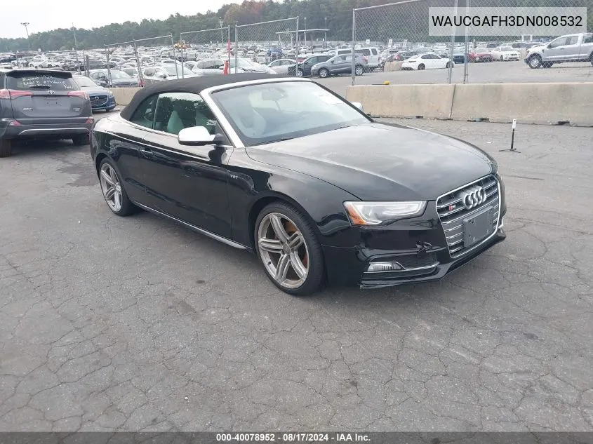 2013 Audi S5 3.0T Premium Plus VIN: WAUCGAFH3DN008532 Lot: 40078952