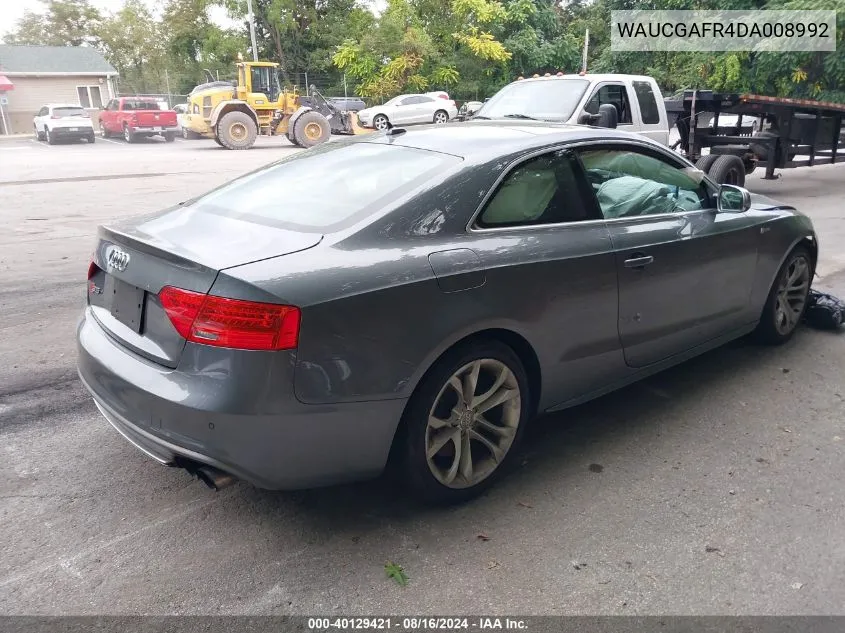 2013 Audi S5 3.0T Premium Plus VIN: WAUCGAFR4DA008992 Lot: 40129421