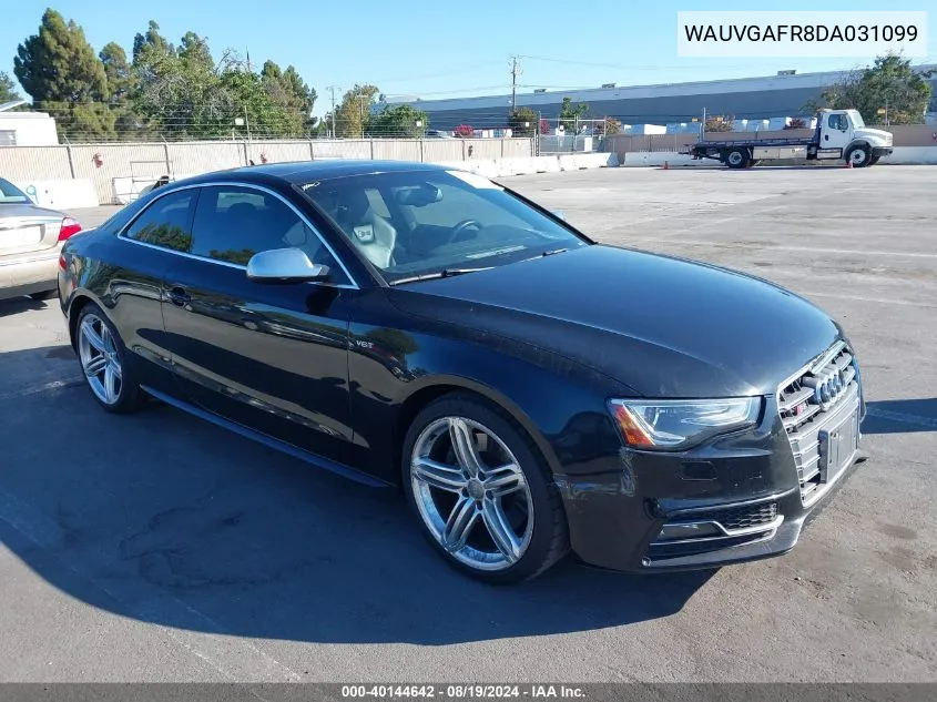 2013 Audi S5 3.0T Premium Plus VIN: WAUVGAFR8DA031099 Lot: 40144642