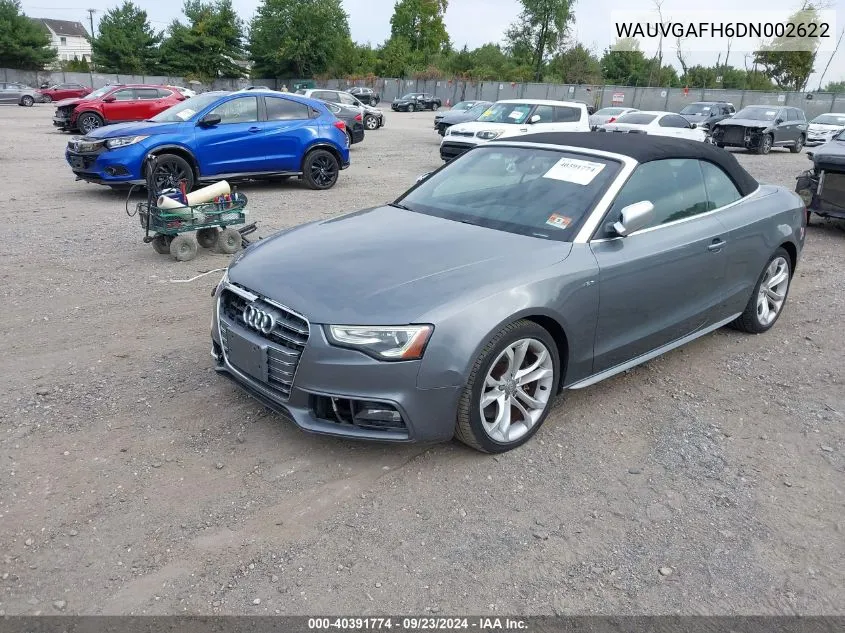 WAUVGAFH6DN002622 2013 Audi S5 3.0T Premium Plus