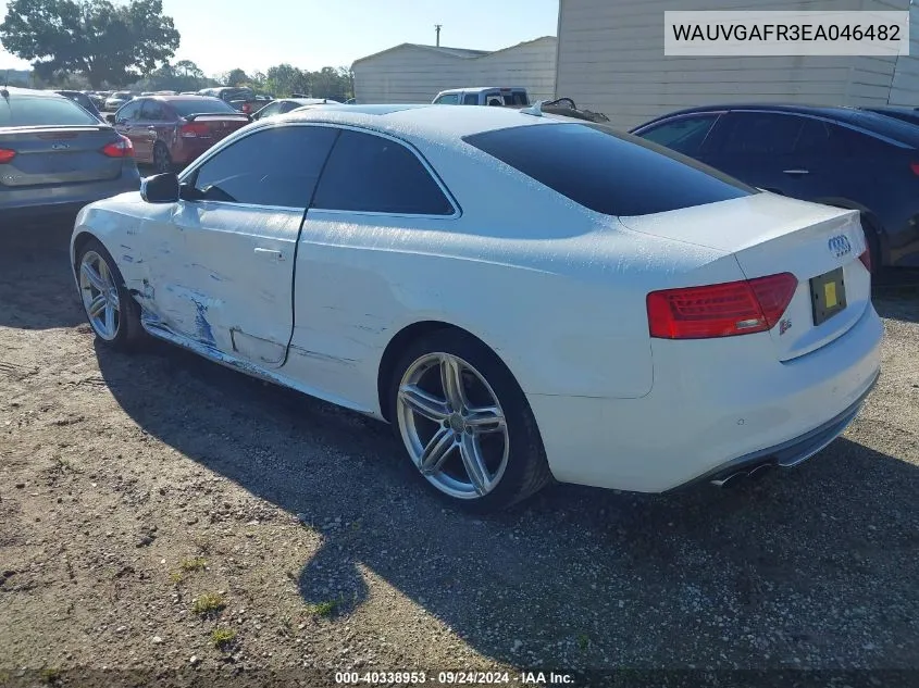 WAUVGAFR3EA046482 2014 Audi S5 3.0T Premium Plus