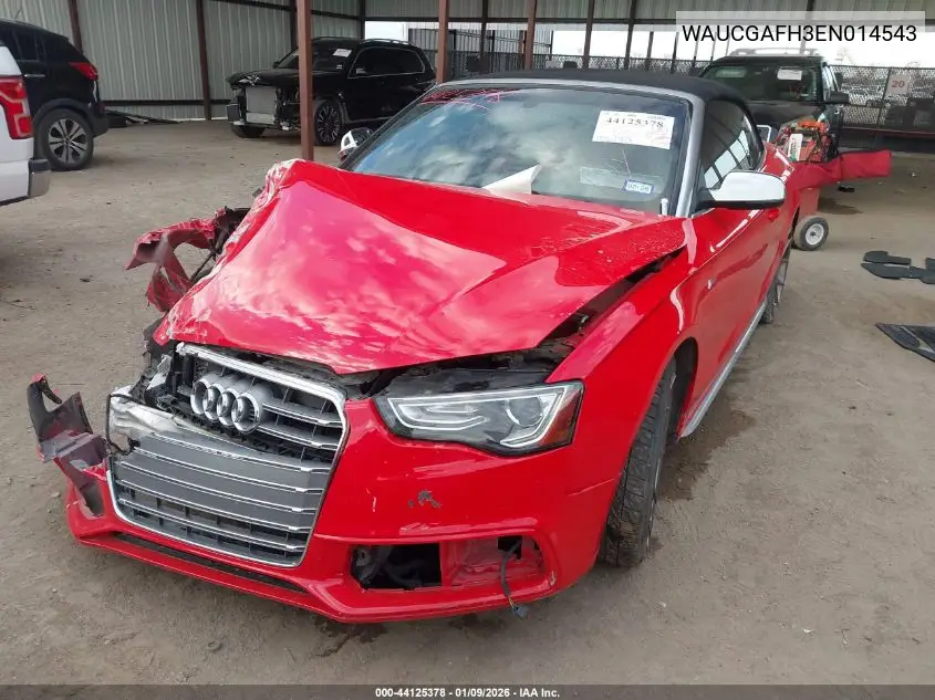 2014 Audi S5 3.0T Premium Plus VIN: WAUCGAFH3EN014543 Lot: 44125378