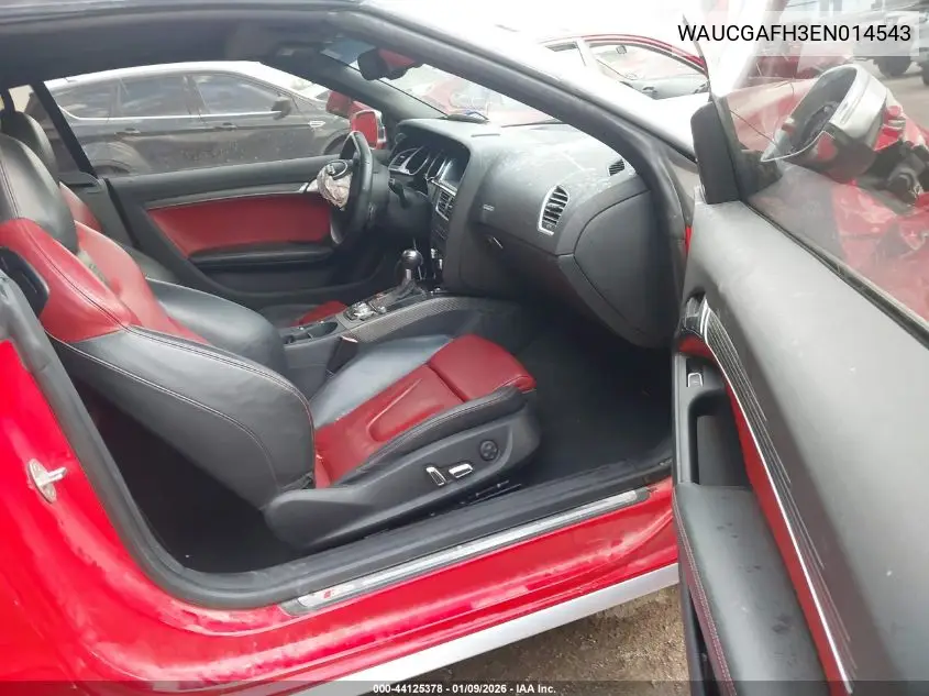 2014 Audi S5 3.0T Premium Plus VIN: WAUCGAFH3EN014543 Lot: 44125378