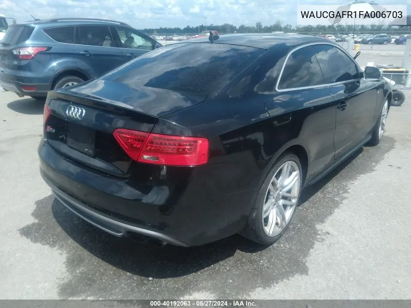 WAUCGAFR1FA006703 2015 Audi S5 3.0T Premium Plus